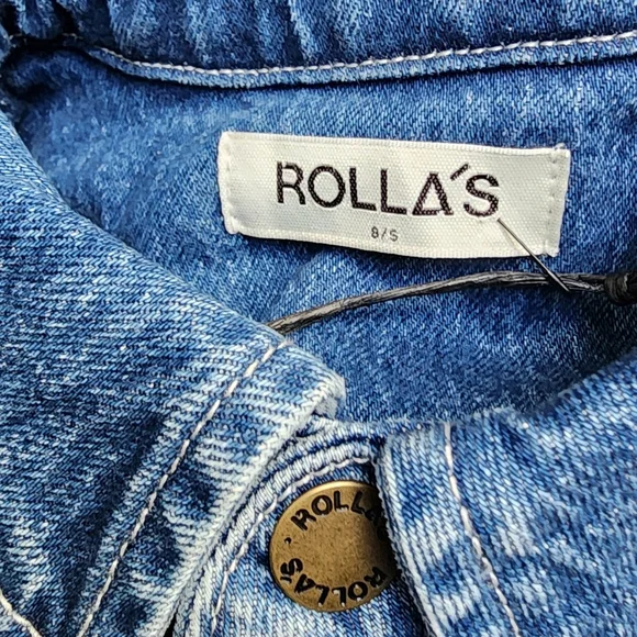 ROLLA'S NWT Sailor Jumpsuit Breaker in Mid Vintage Blue Size 8/s - Picture 5 of 13